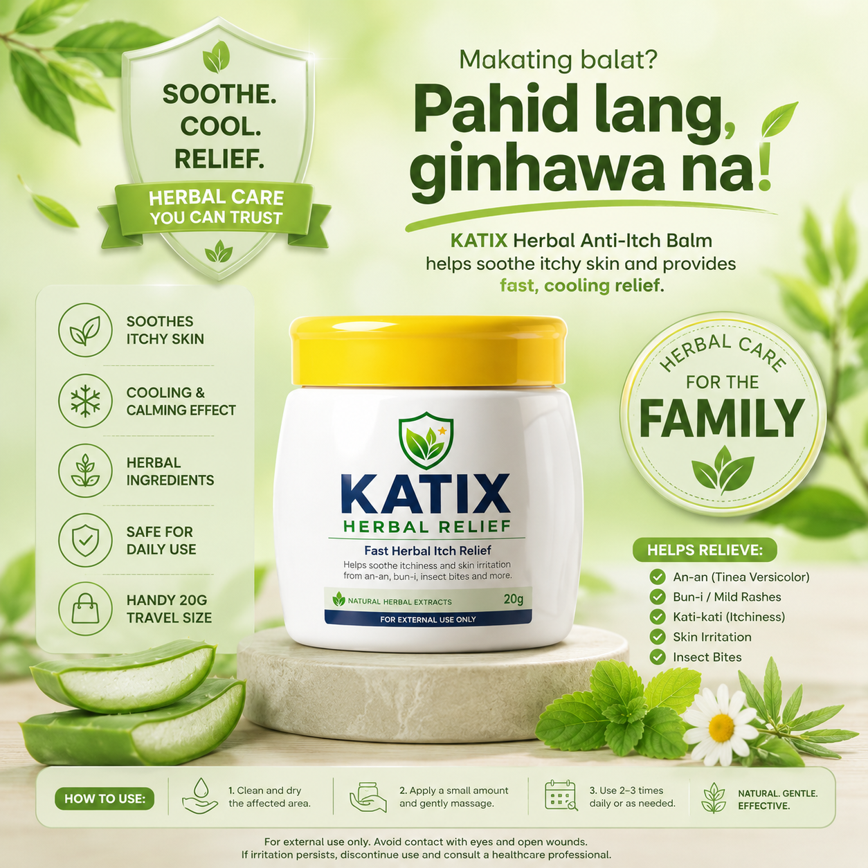 KATIX Skin Relief Herbal Balm 20g